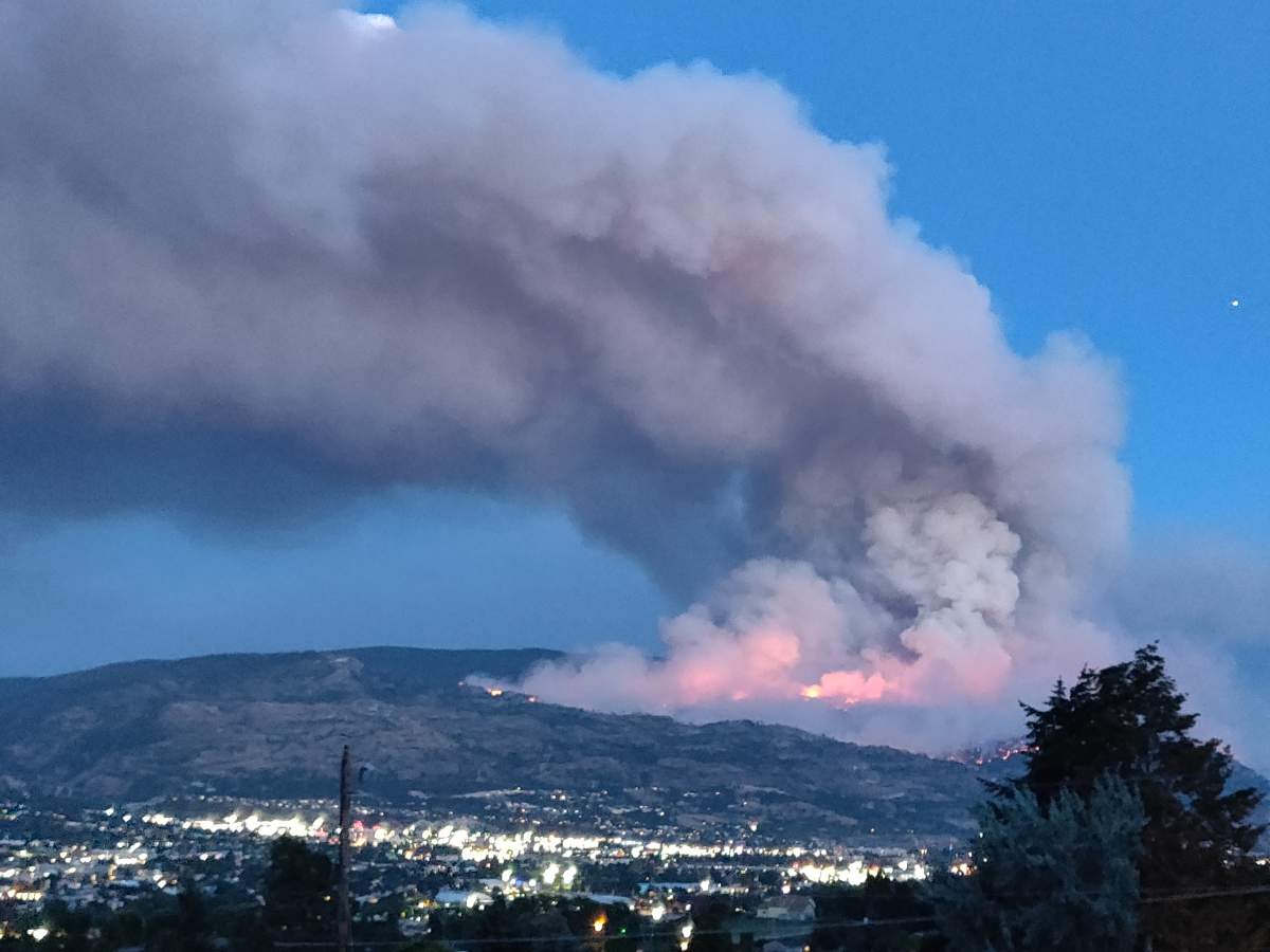 The Christie Mountain wildfire. Courtesy: Connor Freeman