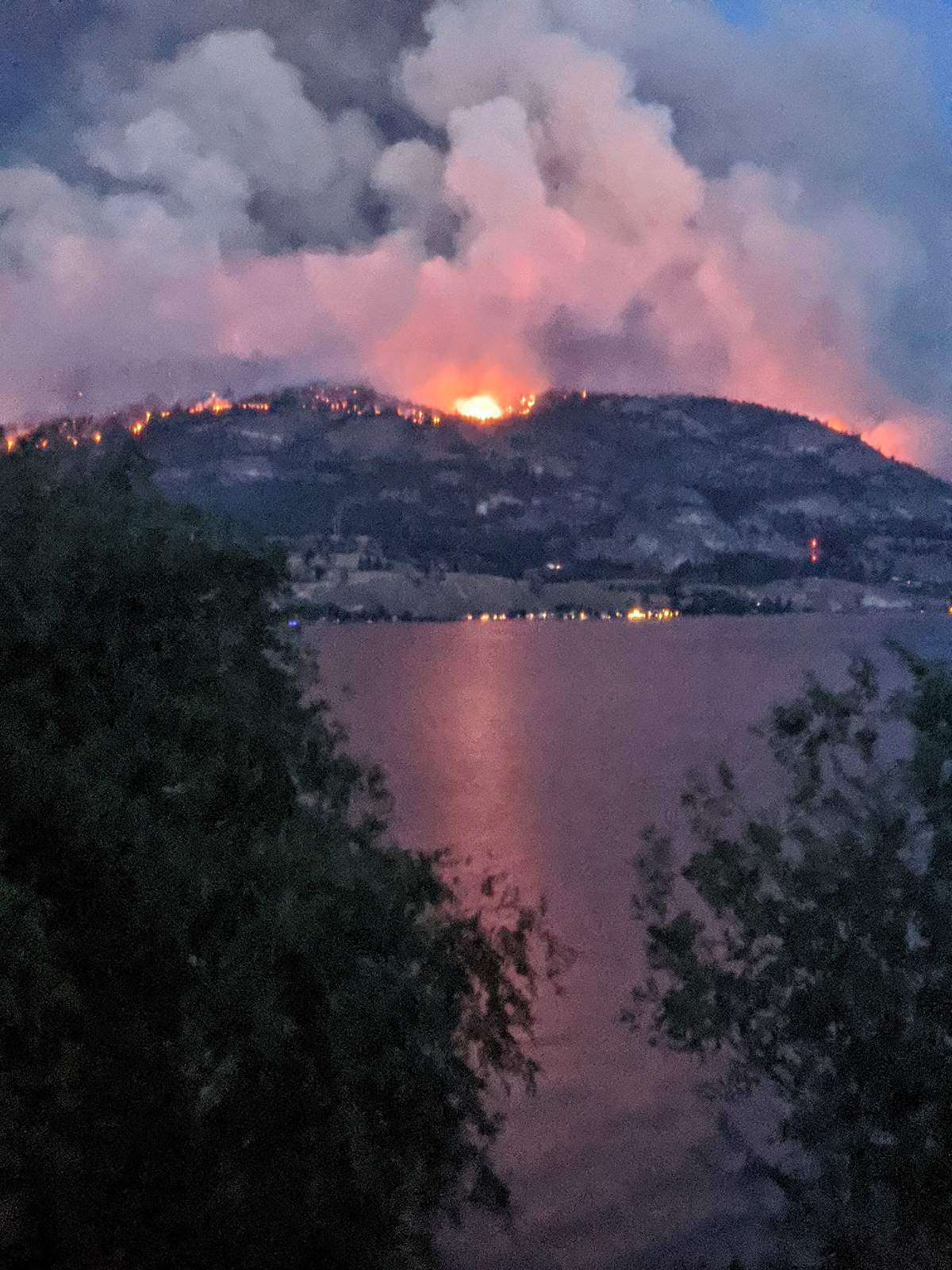 The Christie Mountain wildfire. Courtesy: Debra Nadeau