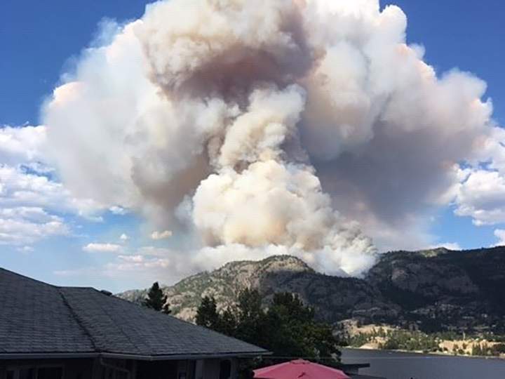 The Christie Mountain wildfire. Courtesy: Gina Rogers