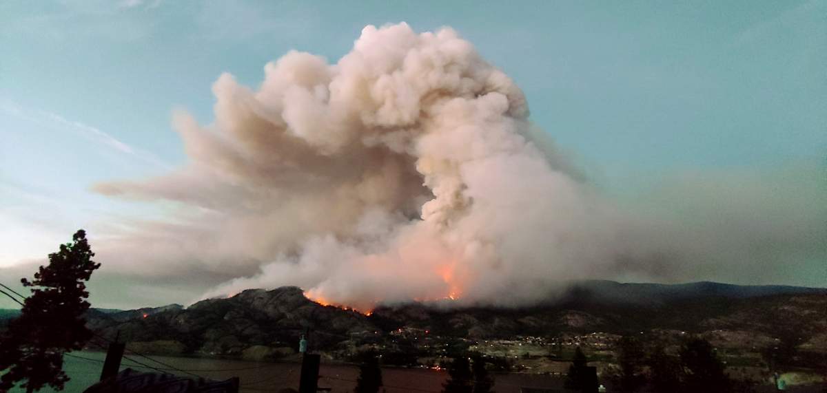 The Christie Mountain wildfire. Courtesy: Tracey Maloney