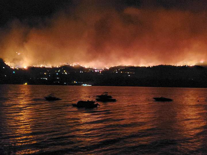 The Christie Mountain wildfire. Courtesy: Shaun D. Siebert