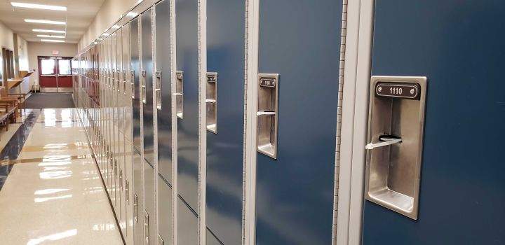 A photo taken inside Sister Annata Brockman Catholic School in Edmonton on Sept. 2, 2020.