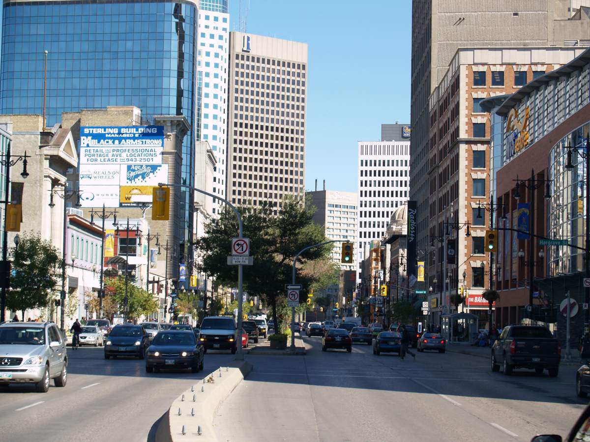 Downtown Winnipeg.