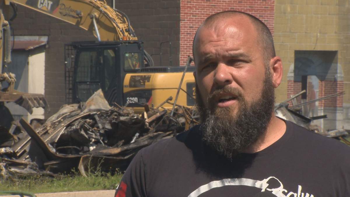 EastSide Church pastor Victor Somers says he awoke to news the Vogue Theatre had caught fire early Sunday morning.