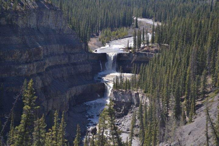 A file photo of Crescent Falls, a provincial recreation area west of Nordegg in the Alberta foothills.