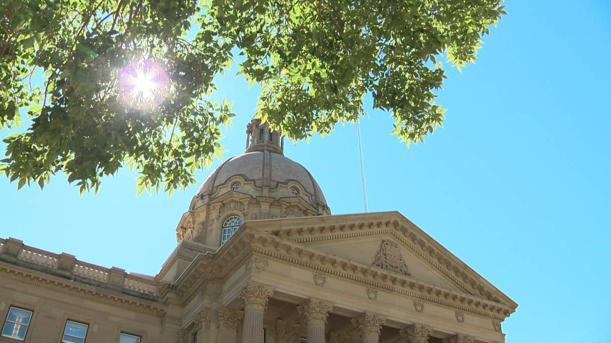 The Alberta Legislature on Aug. 26, 2020