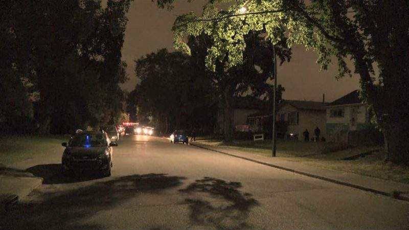 Calgary police investigate a shooting in the 6200 block of 18A Street Southeast on Friday, Aug. 7, 2020.
