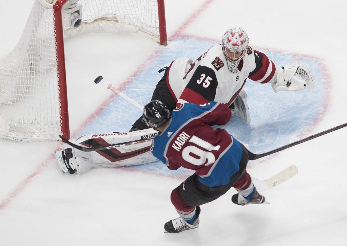 Nazem Kadri (91) has been a force for the Colorado Avalanche during the 2019-20 Stanley Cup playoffs.