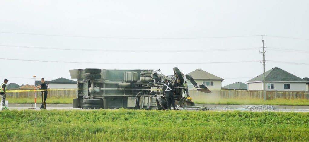 Three people were taken to hospital after a crash on the South Perimeter Highway Friday afternoon.