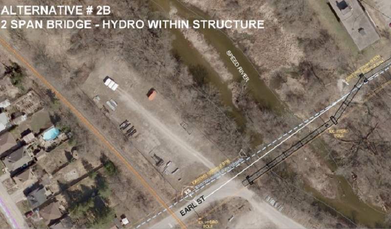 The City of Guelph is proposing a new footbridge over the Speed River. 