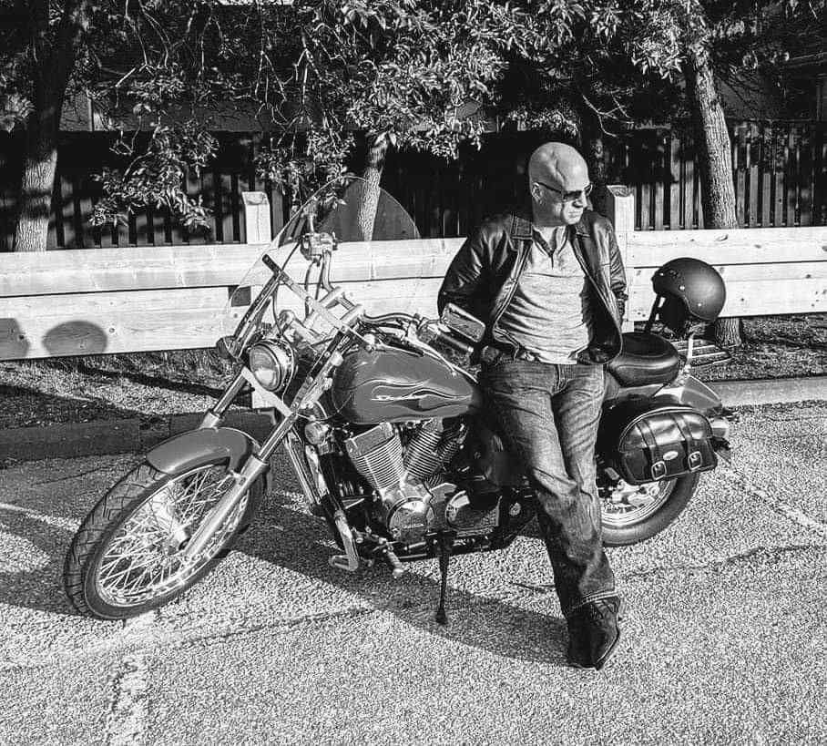 Remy Affleck's motorcycle was stolen from outside his apartment in downtown Winnipeg on Saturday. 