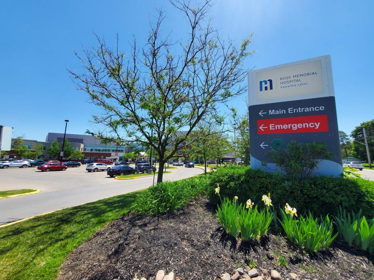 A patient has been charged with assault following an incident at Ross Memorial Hospital on Friday.