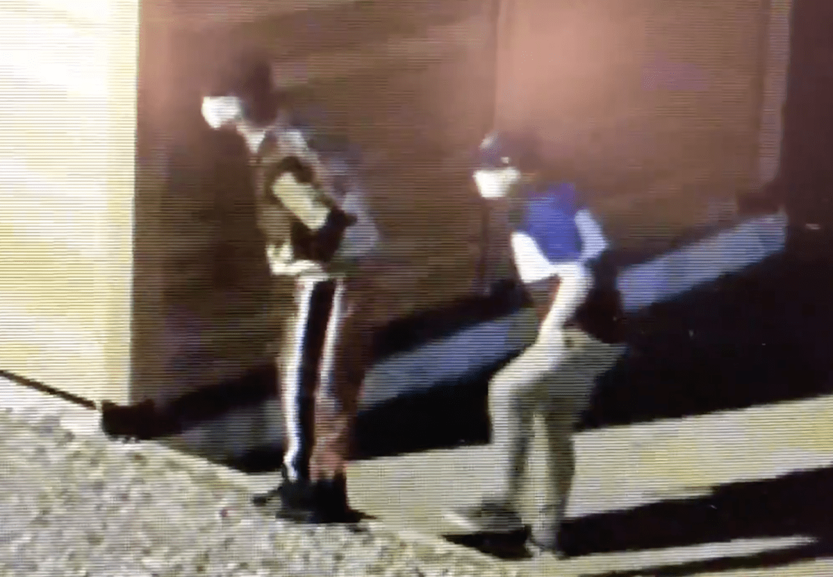 St. Thomas police say the security video was taken prior to Wednesday's robbery.