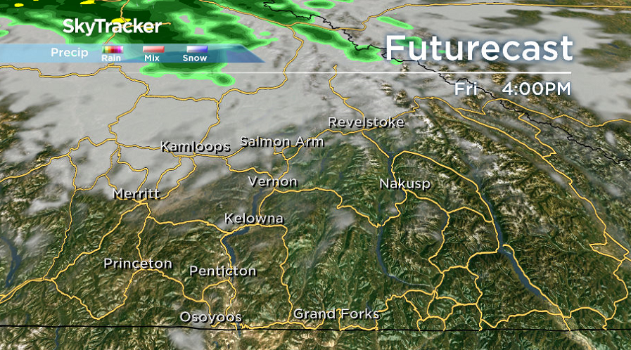 Sunshine sticks around the Okanagan early Friday before a few clouds filter through northern sections in the afternoon.