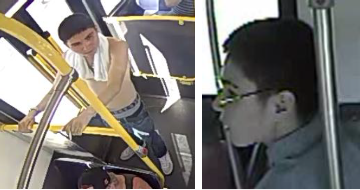 Winnipeg police want to speak with the man seen in these photos following a stabbing on Keewatin Street, and are asking for the public's help identifying him.