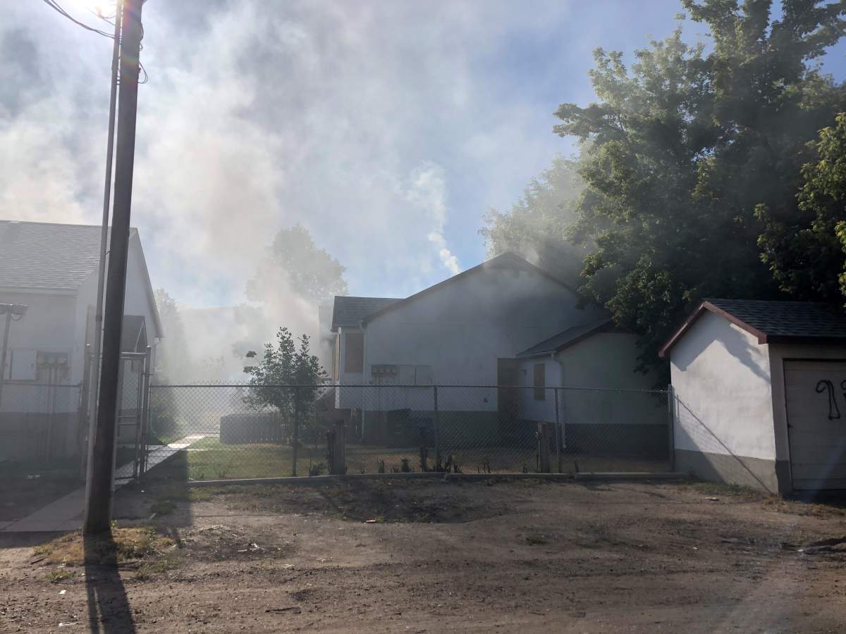 The Saskatoon Fire Department fought fires at two houses in the  300 block of Avenue R South on Sunday evening. 
