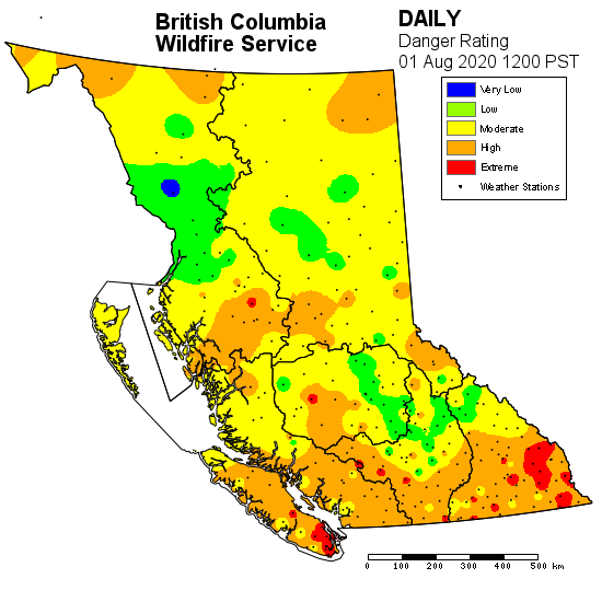 Fire activity heats up in B.C.’s Southern Interior, no homes threatened - image