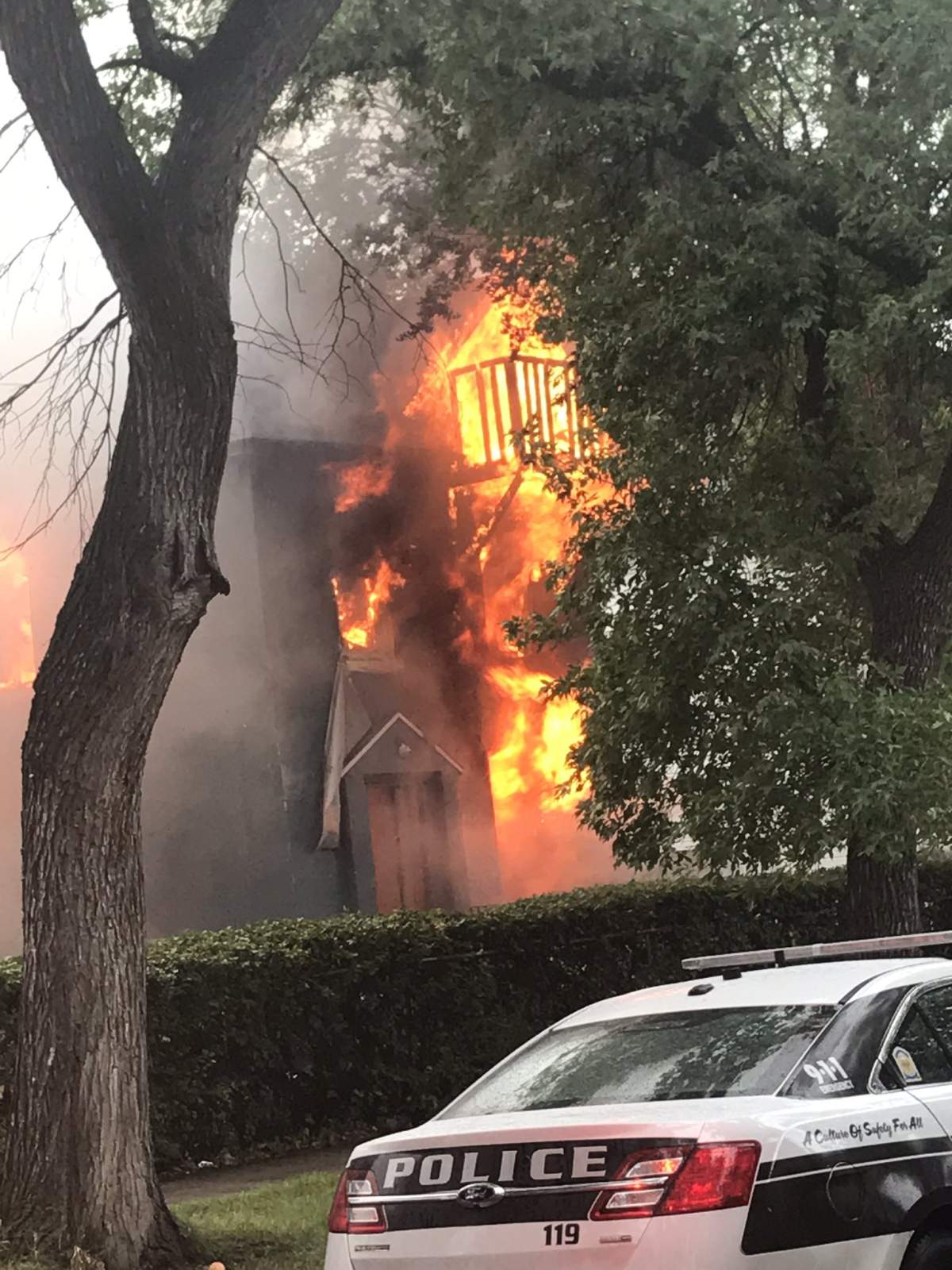 No injuries are reported in a house fire on Spence Street Friday.