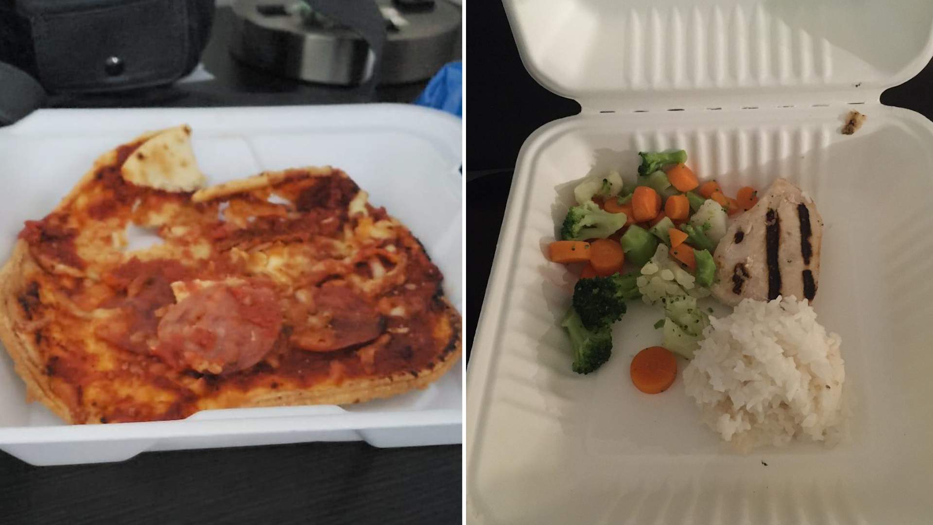 Two meals allegedly served to migrant farm workers while they quarantined in hotels after arriving in Canada this year.