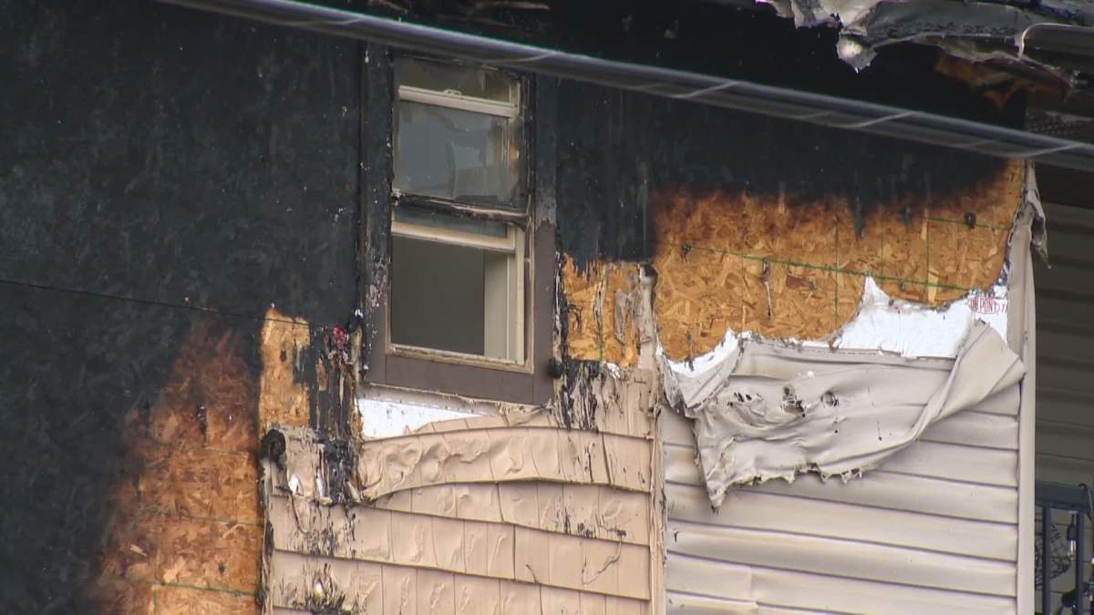 Crews responded to a Kensington apartment building fire in Calgary on Saturday, Aug. 1, 2020.