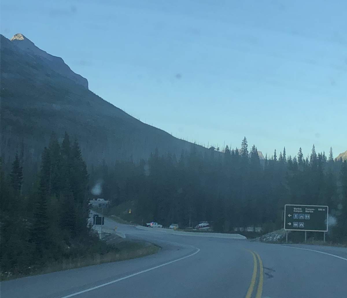 The scene at Marble Canyon.