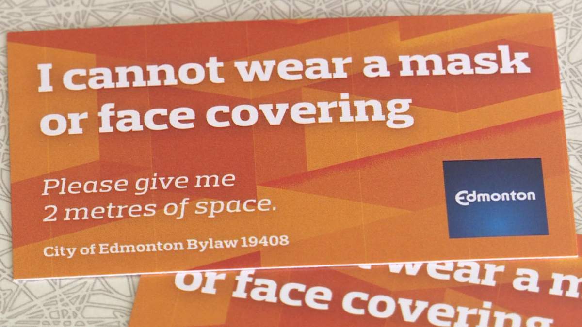 The City of Edmonton ended its mask exemption card program on Wednesday, just five days after it launched Saturday.
