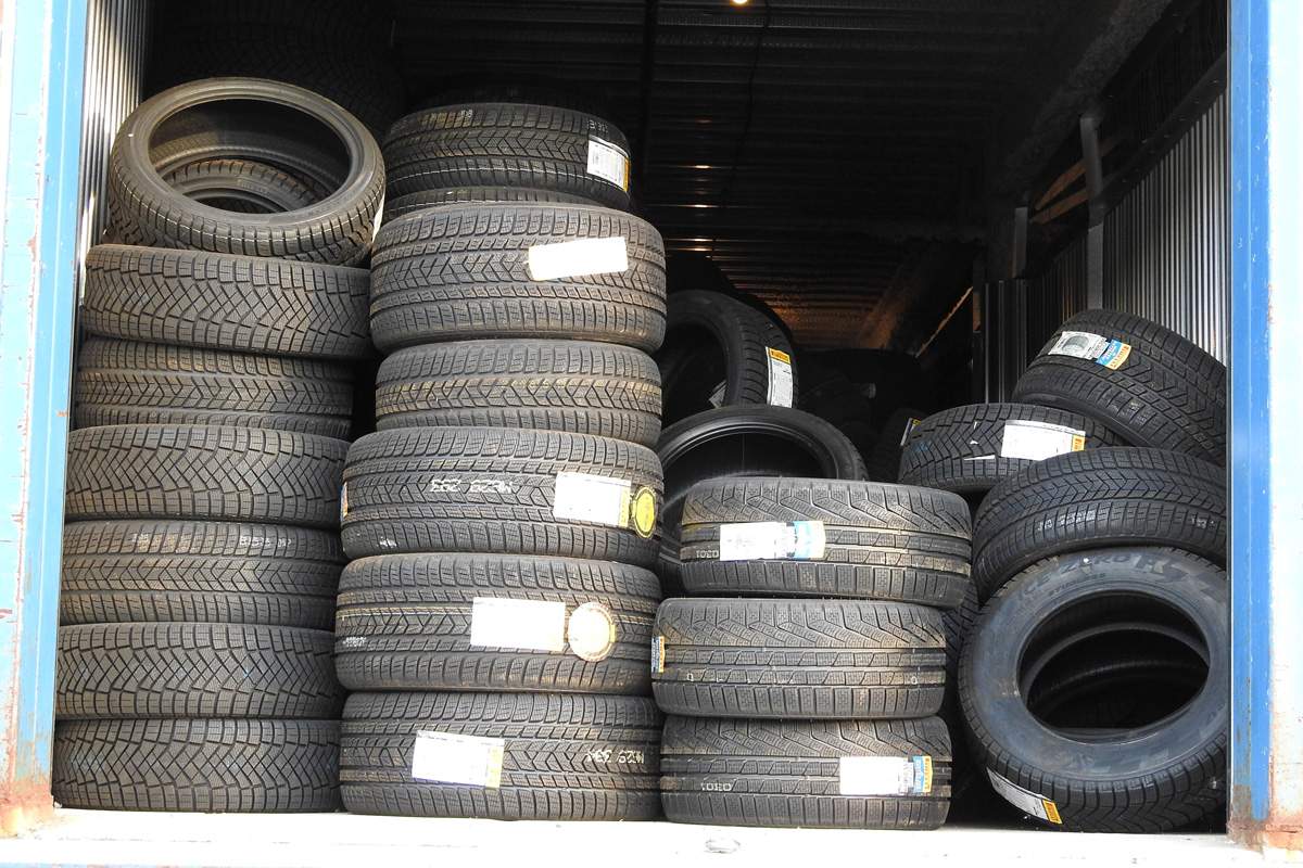 Police say the tires were found at a storage facility in Toronto.
