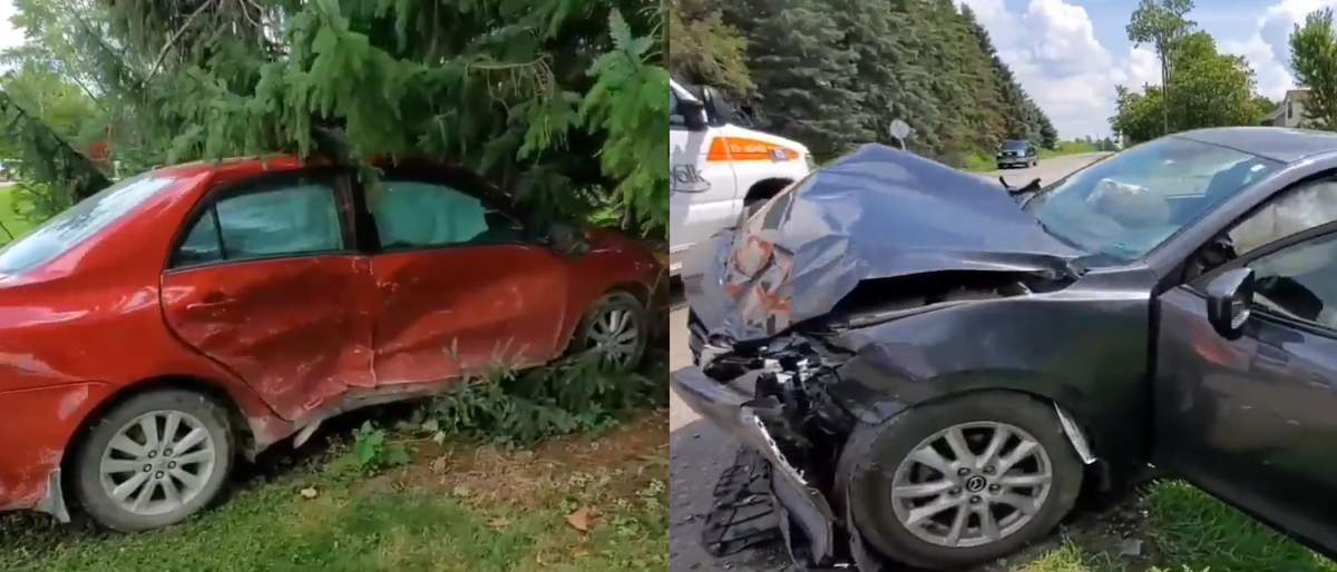 OPP say eight people were injured.