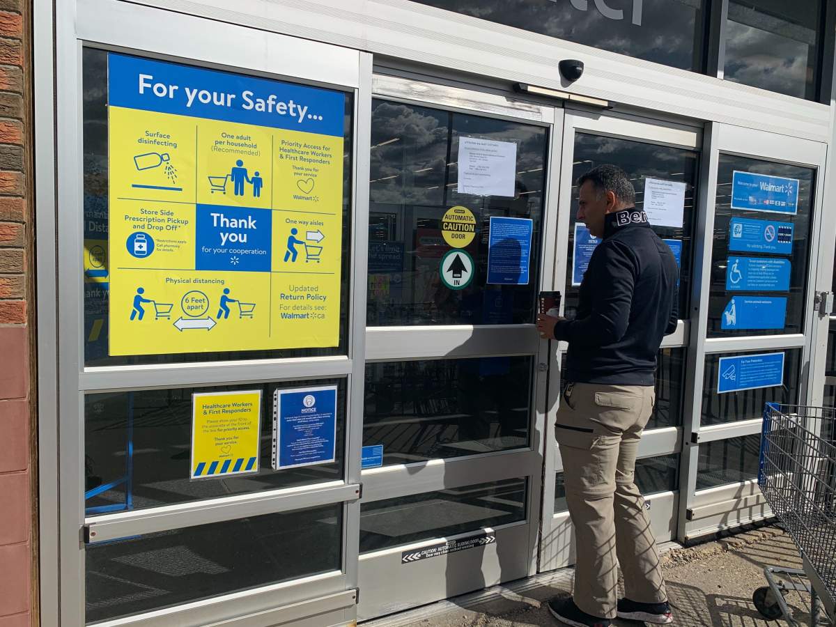 Walmart Supercentre in south Edmonton on Calgary Trail closed temporarily Sept. 1, 2020, after several staff test positive for COVID-19.