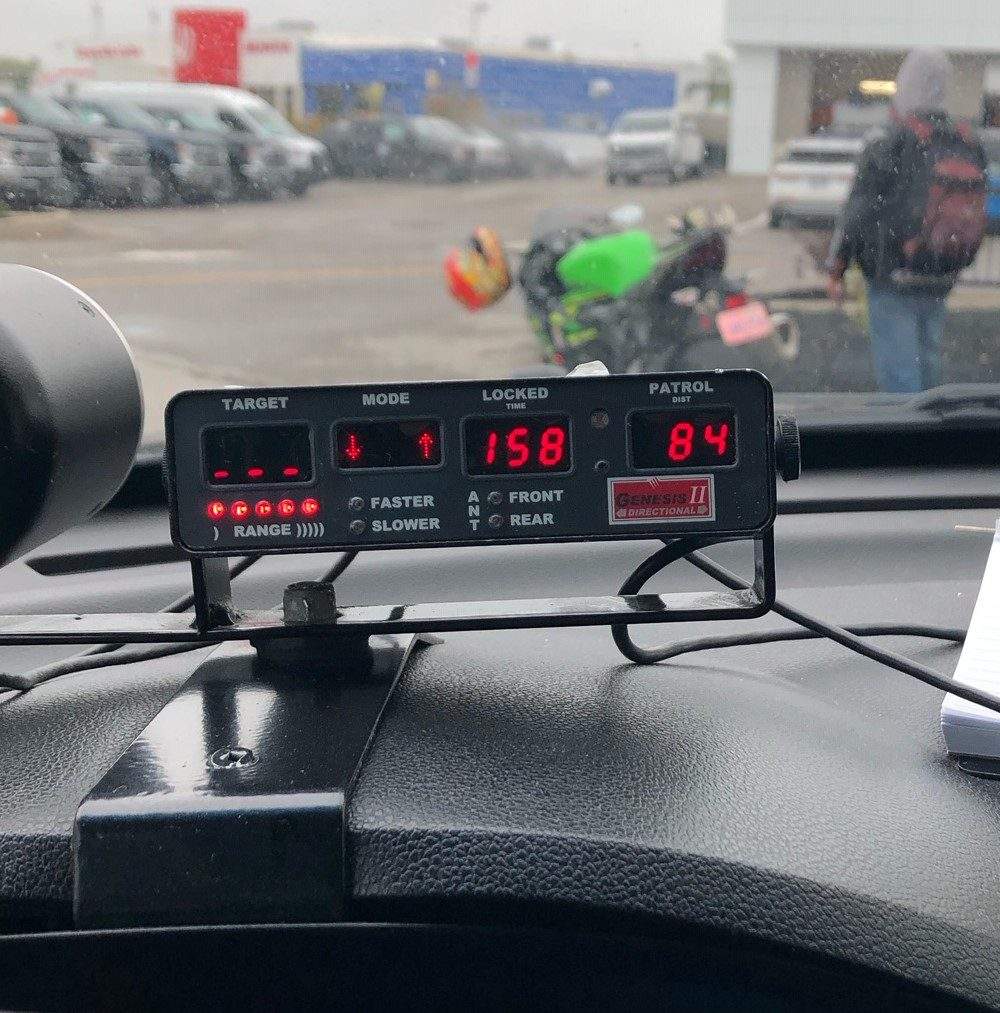 A motorcyclist was clocked travelling 158 km/h in an 80 km/h zone in the City of Kawartha Lakes.