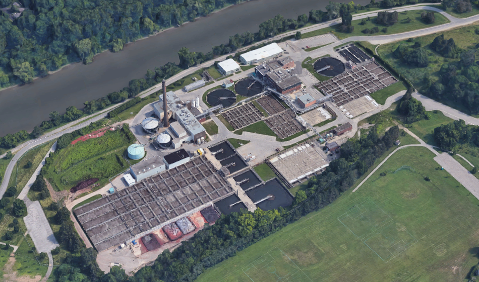 London's Greenway wastewater treatment facility. The plant treats some 60 per cent of London's wastewater.