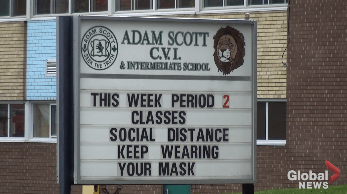 Three COVID-19 cases are confirmed at Adam Scott Collegiate in Peterborough.