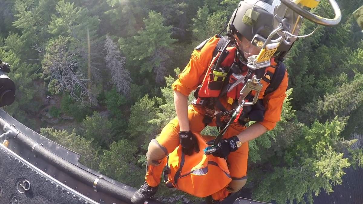 Search and rescue teams from CFB Trenton's 424 Squadron were called out to Algonquin Provincial Park twice over the last week to save stranded canoeists. 