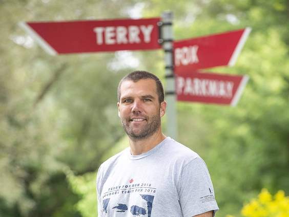Brent Carrothers says he will be running his first full marathon on Sunday, and will follow the path that Terry Fox ran in 1980 when he came to London. .