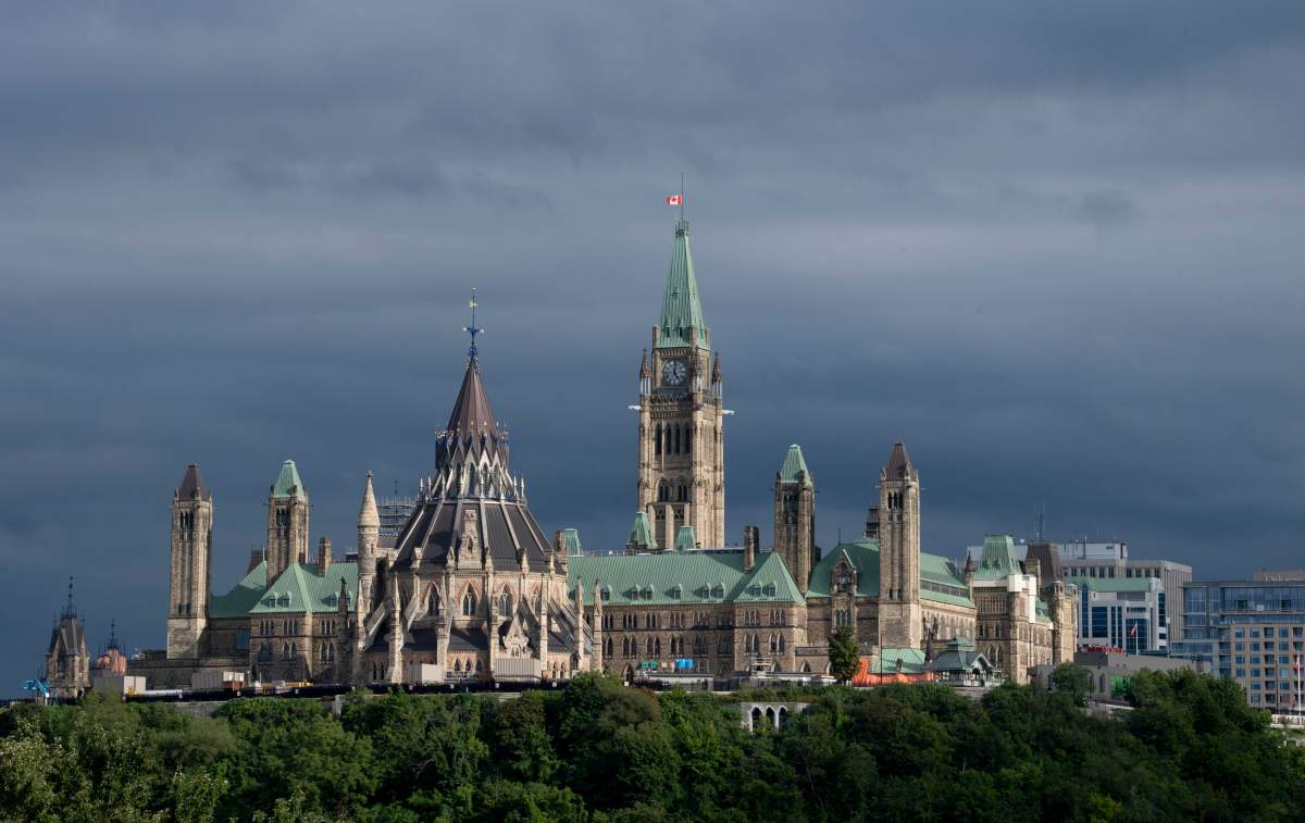 Parliament Hill is seen Tuesday September 1, 2020 in Ottawa. 
