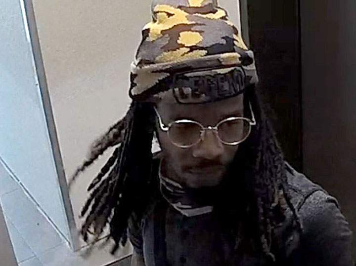 Police have released surveillance images of the man in hopes of advancing an assault investigation.