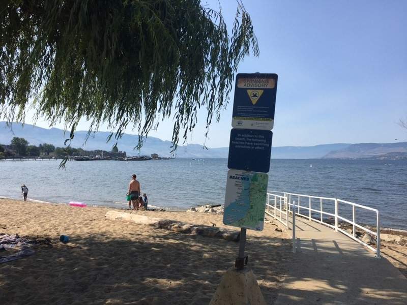 A swimming advisory has been issued for Rotary Beach in Kelowna. The city says the advisory is due to a high bacterial count in the water. 
