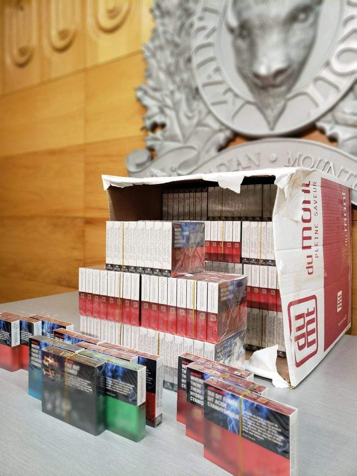Saskatchewan RCMP seized 9.1 million illicit cigarettes during a traffic stop on Highway 16, charging a Brampton, Ont., man with multiple tobacco-related offences.