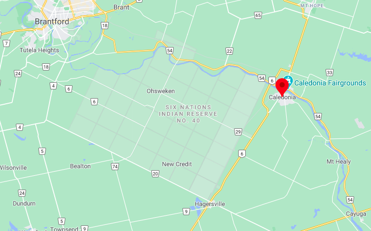 Caledonia, Ont., is located near Brantford.
