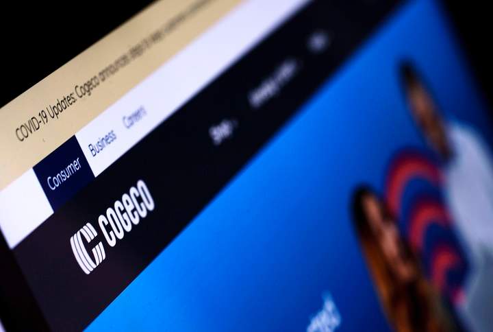 The COGECO website is seen in Montreal on Wednesday, September 2, 2020. Cogeco Inc. and Cogeco Communications Inc. are facing a $10.3-billion offer that would see its U.S. business scooped up by a New York cable company and its Canadian assets head to long-time shareholder Rogers Communications Inc. 