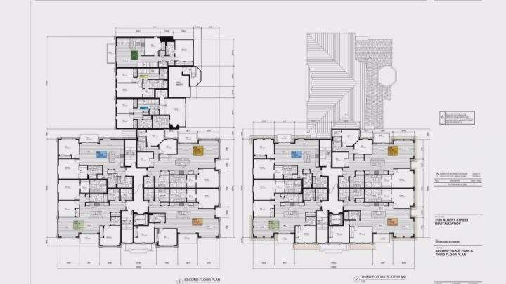 Proposed plans for the Cook Residence at 3160 Albert St.