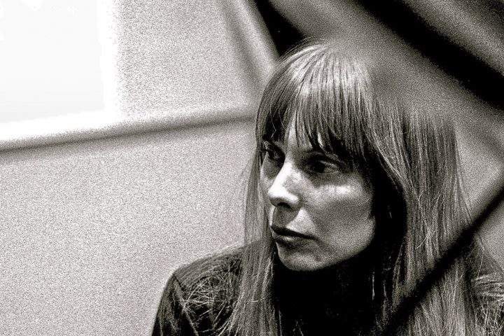 Musician Joni Mitchell recording her first album "Song to a Seagull" at Sunset Sound Recorders in 1967 in Los Angeles, California. An Ottawa drummer's estate has now revealed a rare recording of Mitchell by Jimi Hendrix in 1968.