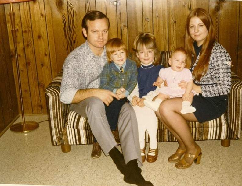 Joan Kantor, her husband and three kids in the early 70s. Politakis was the youngest sibling, followed by her brother Andrew and sister Tracy.