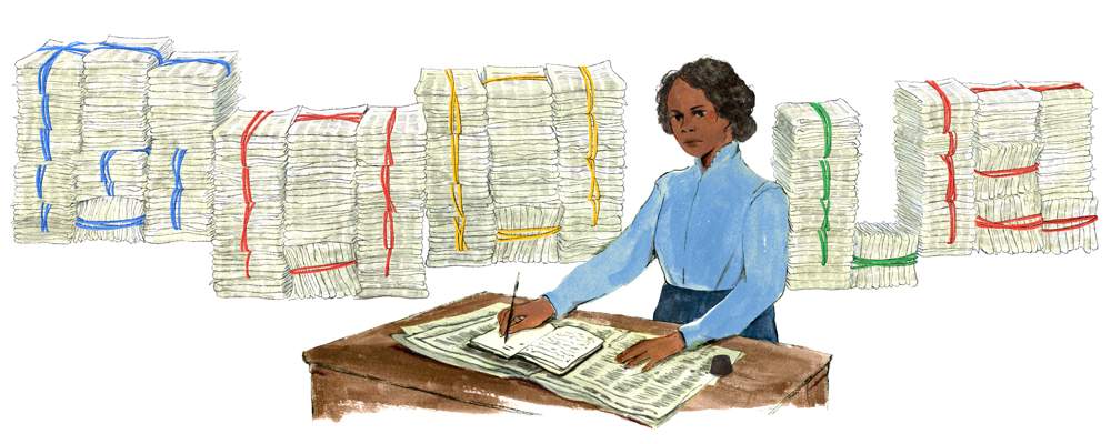Oct. 9, 2020’s Google Doodle, illustrated by Alberta, Canada-based guest artist Michelle Theodore, celebrates the 197th birthday of American-Canadian newspaper editor and publisher, journalist, teacher, lawyer, abolitionist, and suffragist Mary Ann Shadd Cary.