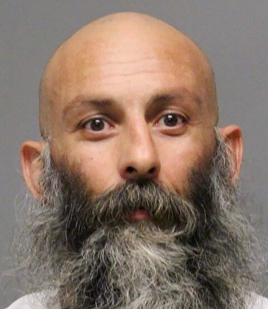 This booking photo provided by the Delaware Department of Justice shows Barry Croft. Croft is one of several people charged with plotting to kidnap Michigan Democratic Gov. Gretchen Whitmer, authorities said Thursday, Oct. 8, 2020, in announcing charges in an alleged scheme that involved months of planning and even rehearsals to snatch Whitmer from her vacation home. 
