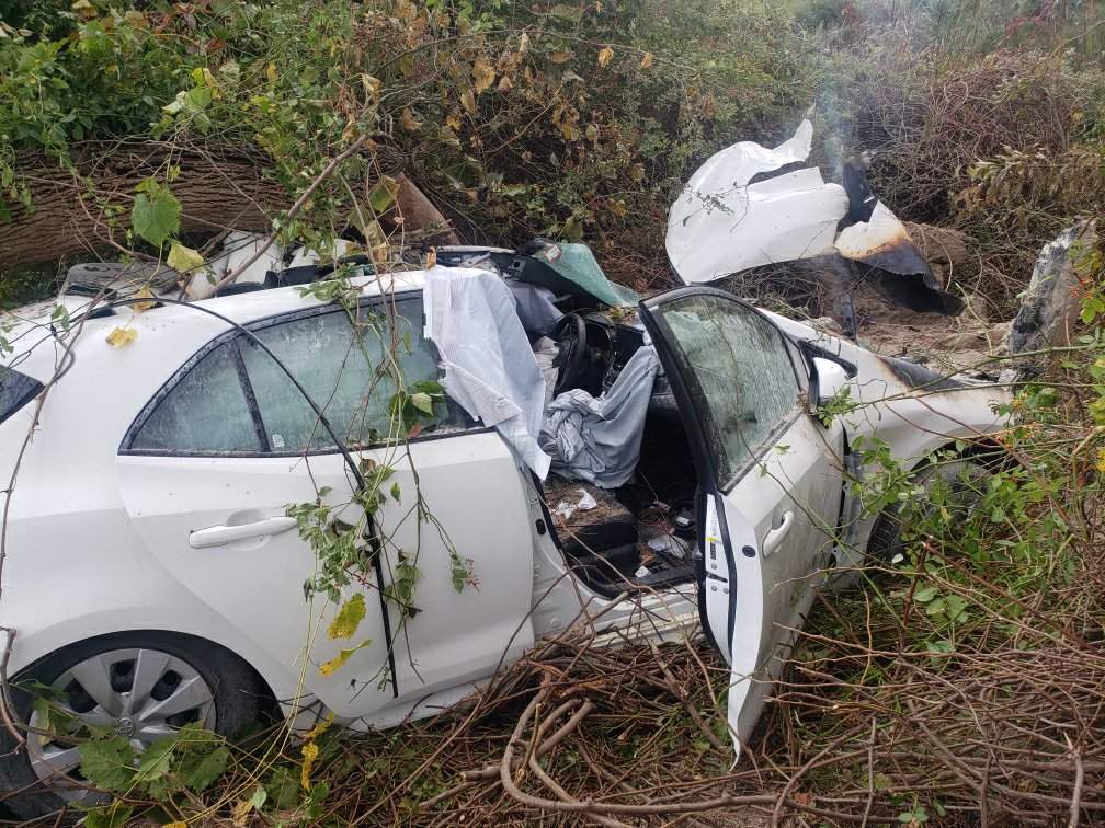 The collision happened at Mount Carmel Drive (Huron County #5) and Grand Bend Road around 1:30 p.m.
