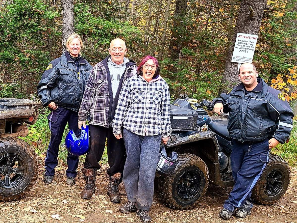 City of Kawartha Lakes OPP on Monday morning located two missing ATVers.