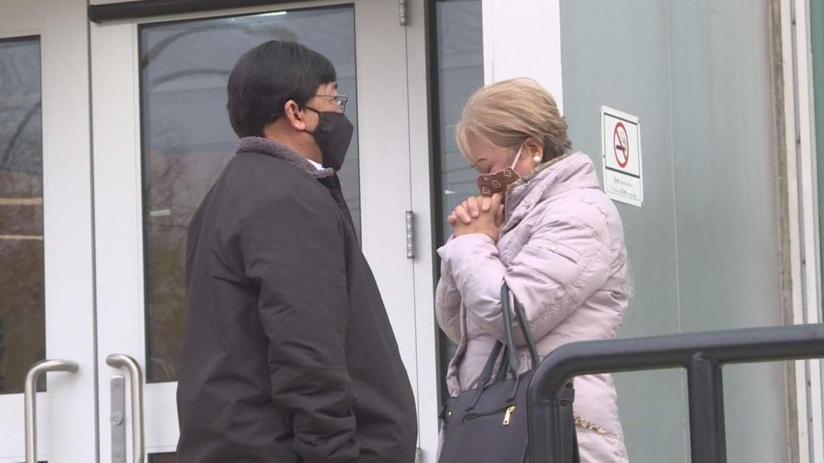Jamie Adao’s parents leave court on Oct. 27, 2020, after their son’s killer pleaded guilty to charges of second-degree murder, and manslaughter
