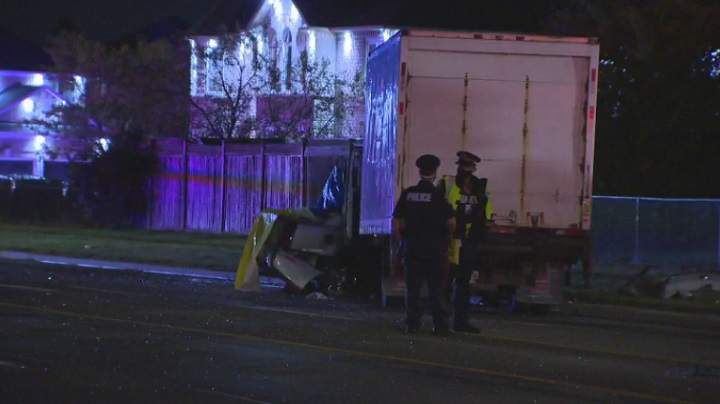 The crash happened on Bristol Road West Thursday evening.