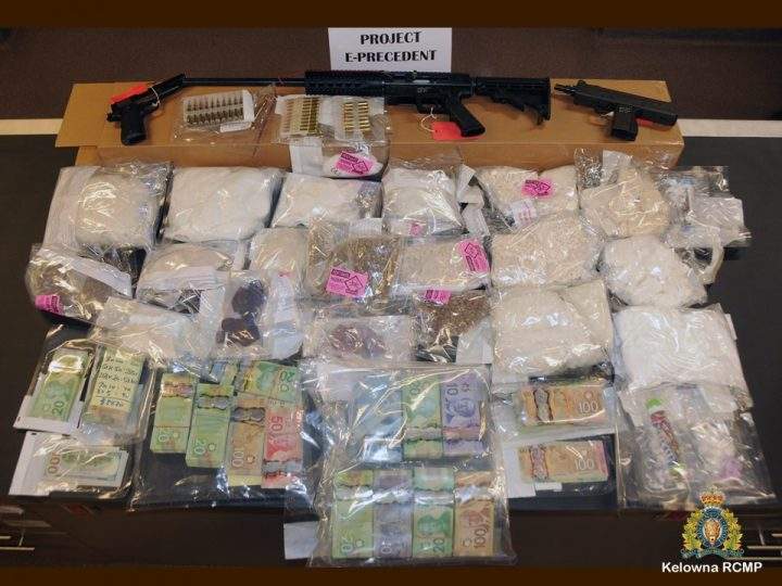 Four men have been charged after a three-year investigation concluded in Kelowna.